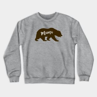 Mama Bear - Brown Print Crewneck Sweatshirt